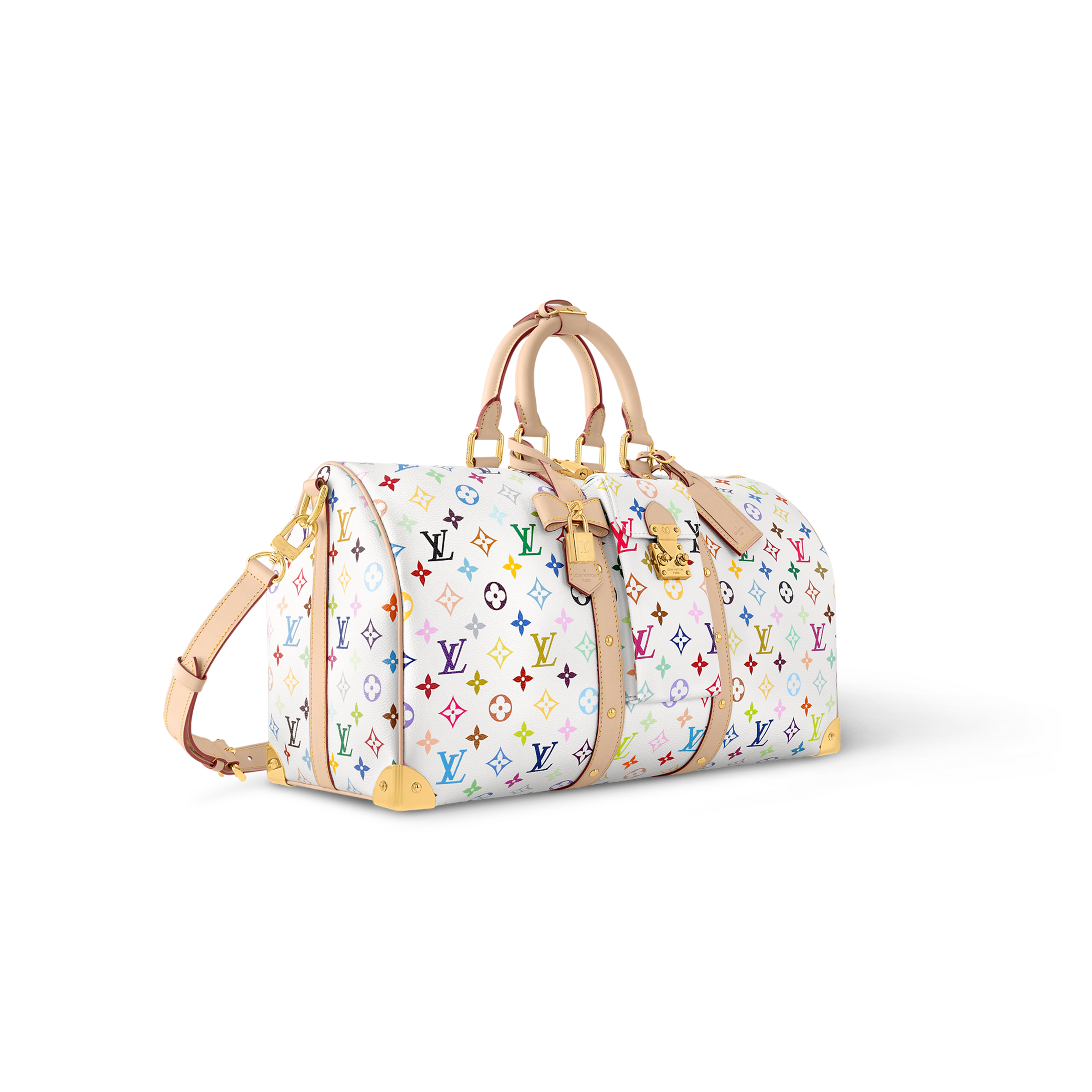 LOUIS VUITTON MURAKAMI LV X TM KEEPALL BANDOULIÈRE 45 M13742 (45*27*20cm)